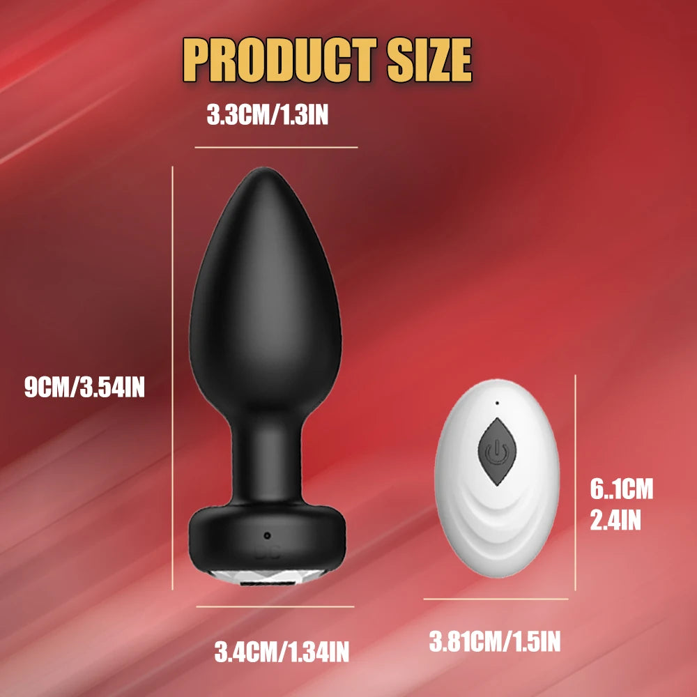 3 pc 10 Frequency Anal Vibrator, Wireless Remote Butt Plug, Adult Toys, Sex Toys, Sexy Toys, Adult Masturbation Products