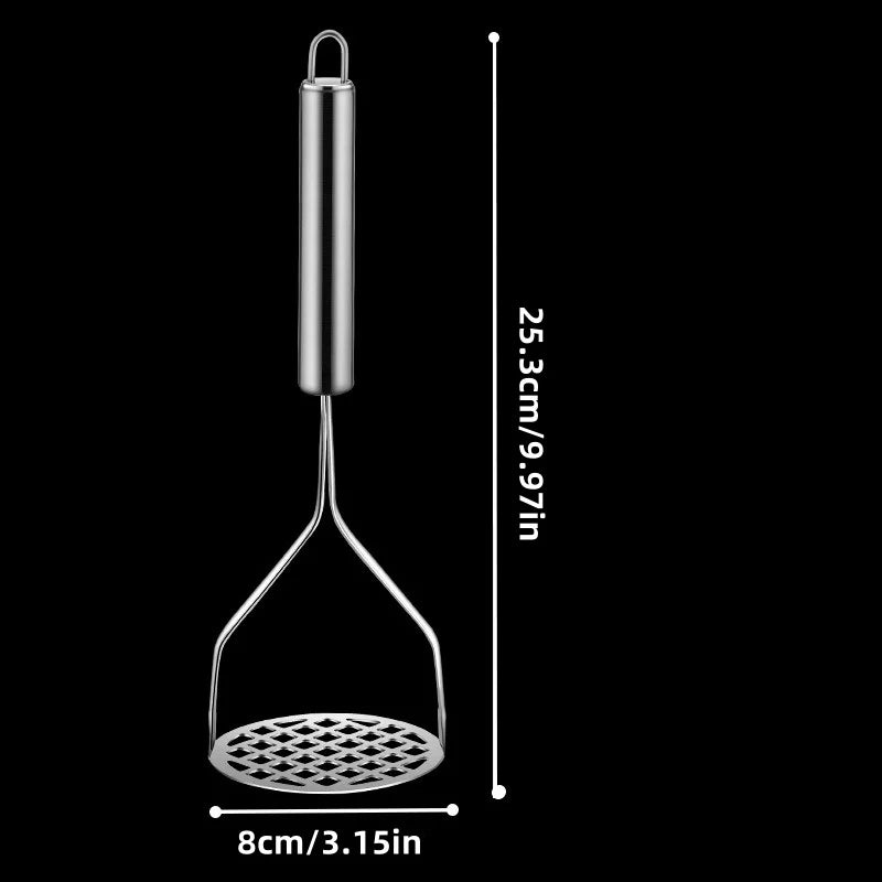 Potato Masher, Stainless Steel Potato Masher for Delicious Meals