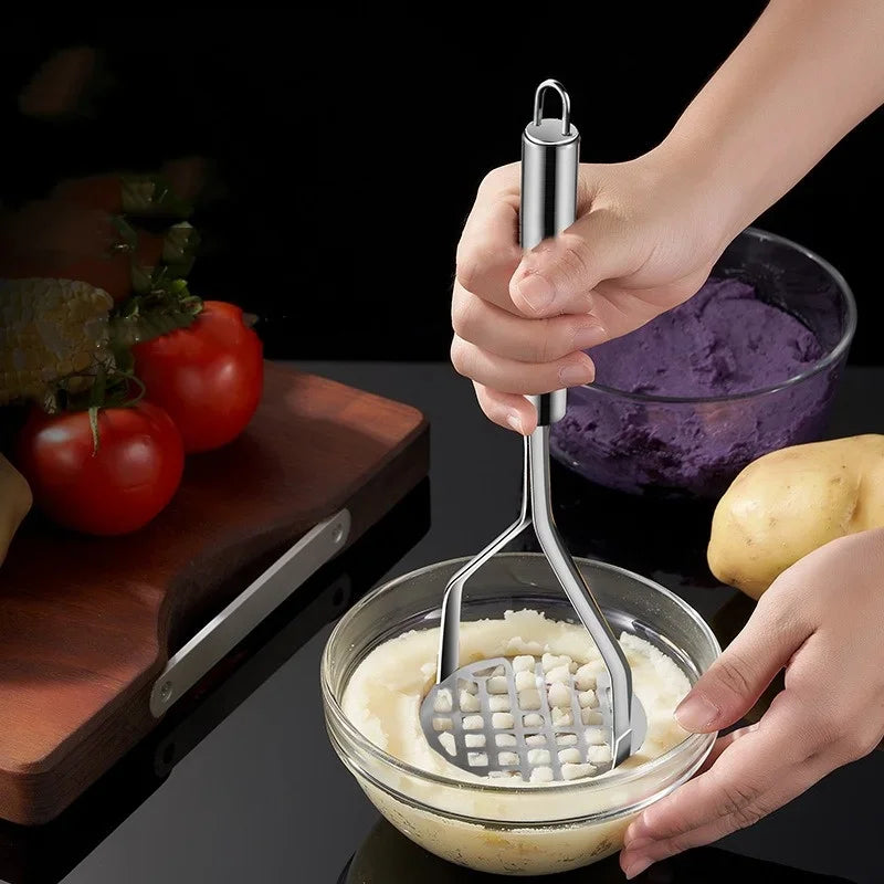 Potato Masher, Stainless Steel Potato Masher for Delicious Meals