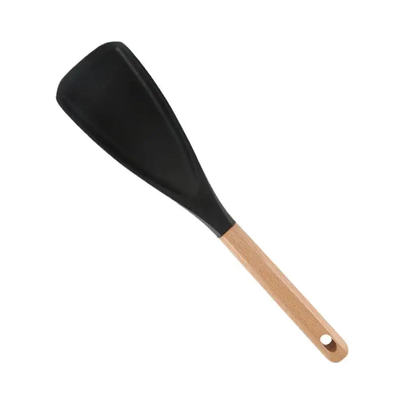 Cooking Spatula Heat Resistant Spatula Spoon Heat-Resistant Non-Stick Cooking Baking & Stirring Food Grade Silicone Tool With