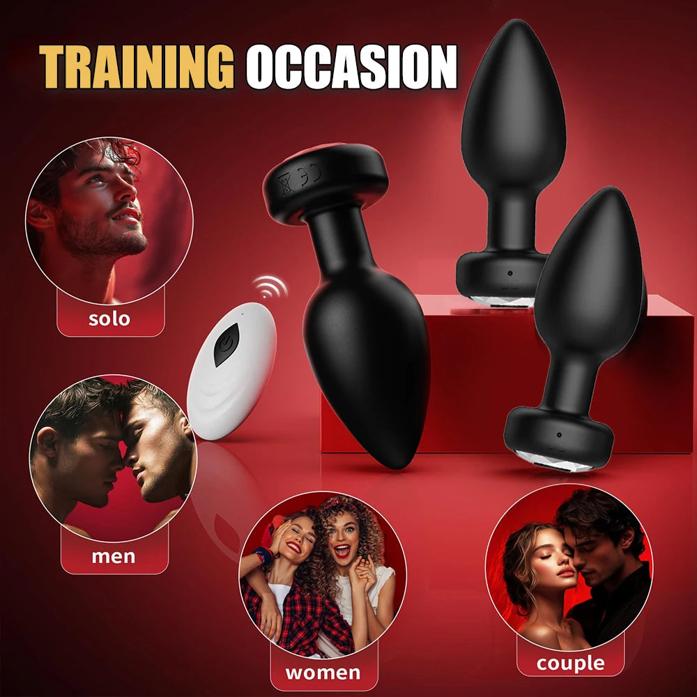 3 pc 10 Frequency Anal Vibrator, Wireless Remote Butt Plug, Adult Toys, Sex Toys, Sexy Toys, Adult Masturbation Products