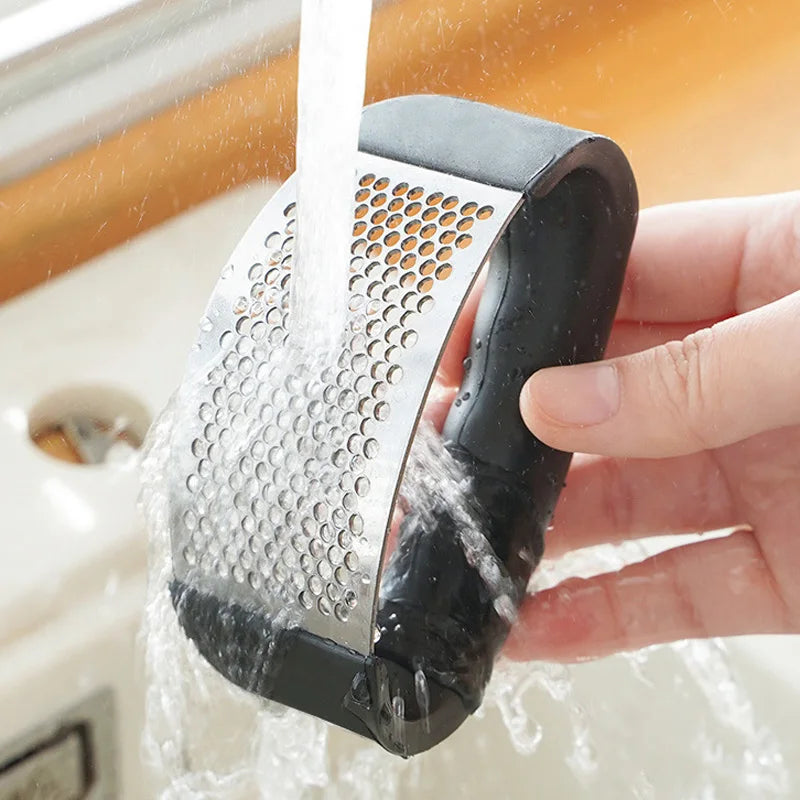 Stainless Steel Garlic Press Garlic Crusher